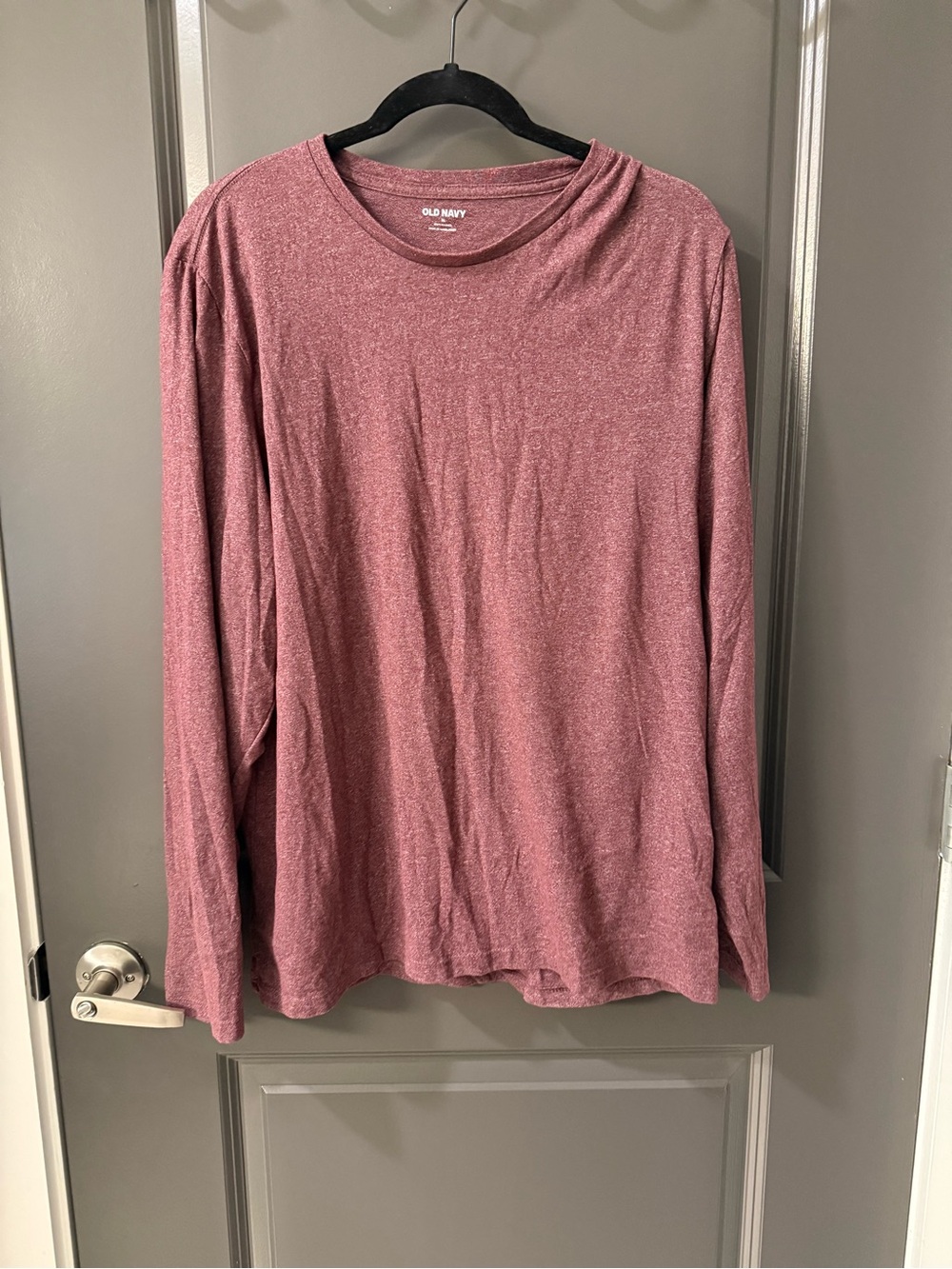 Old Navy Men's Long-Sleeve Crewneck Shirt - Rose Heather